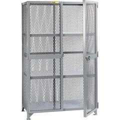 Little Giant - 2 Shelf Storage Cabinet - Steel, 73" Wide x 33" Deep x 78" High - Eagle Tool & Supply