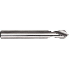 Magafor - 1/2" Body Diam, 90°, 3-3/4" OAL, High Speed Steel Spotting Drill - Eagle Tool & Supply