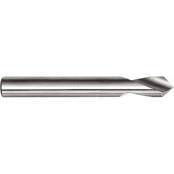 Magafor - 1/4" Body Diam, 90°, 4" OAL, High Speed Steel Spotting Drill - Eagle Tool & Supply