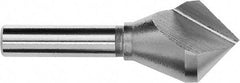 Magafor - 5/8" Head Diam, 3/8" Shank Diam, 1 Flute 82° Cobalt Countersink - Uncoated, 2-1/4" OAL, Single End, Straight Shank, Right Hand Cut - Eagle Tool & Supply