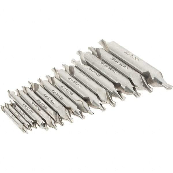 Magafor - Combination Drill & Countersink Sets Minimum Trade Size: #1 Maximum Trade Size: #5 - Eagle Tool & Supply