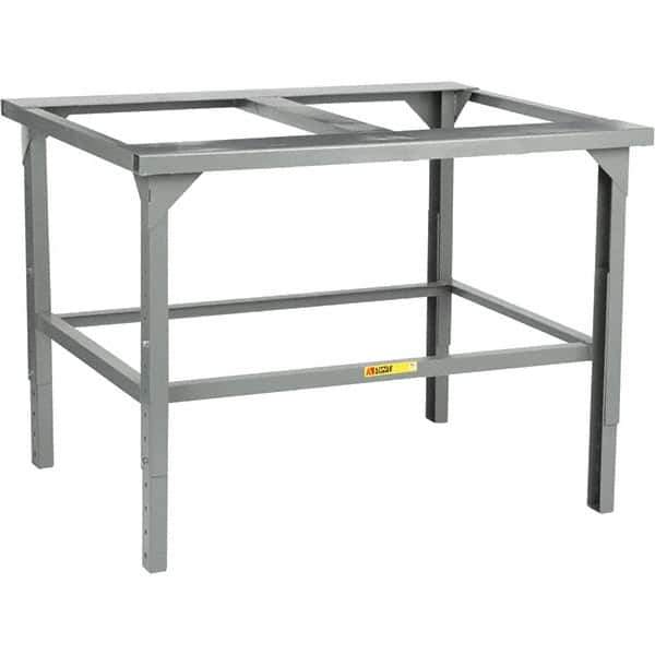 Little Giant - 43-1/2 Wide x 48" Deep x 43-1/2" High, Steel Workbench - Adjustable Height Legs - Eagle Tool & Supply
