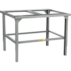 Little Giant - 43-1/2 Wide x 48" Deep x 43-1/2" High, Steel Workbench - Adjustable Height Legs - Eagle Tool & Supply