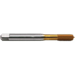 Emuge - #4-40 LK-UNF BT Bottoming Thread Forming Tap - High Speed Steel, TiN Finish, 2.205" OAL, 0.433" Thread Length, Right Hand Thread, Series BU93F300 - Eagle Tool & Supply