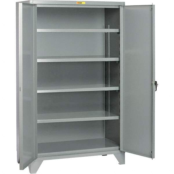 Little Giant - 4 Shelf Storage Cabinet - Steel, 48" Wide x 32" Deep x 78" High - Eagle Tool & Supply