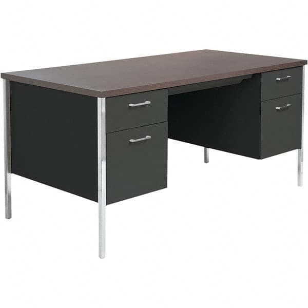 ALERA - Office Desks Type: Double Pedestal Center Draw: Yes - Eagle Tool & Supply