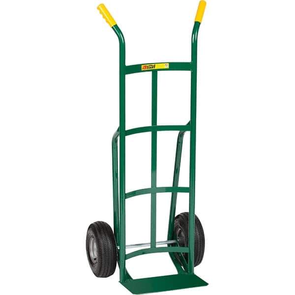 Little Giant - 800 Lb Capacity 49" OAH Hand Truck - Dual Handle, Steel, Pneumatic Wheels - Eagle Tool & Supply