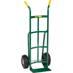 Little Giant - 800 Lb Capacity 49" OAH Hand Truck - Dual Handle, Steel, Pneumatic Wheels - Eagle Tool & Supply