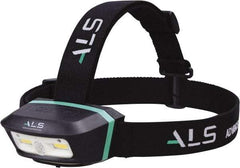 Advanced Lighting Systems - 3 Volt, Black Head Light - 250 Lumens, Rechargeable Battery, LED Lamp - Eagle Tool & Supply