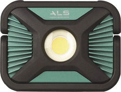 Advanced Lighting Systems - 7.2 Volt, Black & Turquoise Spot Light - 2,000 Lumens, Rechargeable Battery, LED Lamp - Eagle Tool & Supply