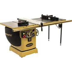 Jet - 10" Blade Diam, 5/8" Arbor Diam, 1 Phase Table Saw - 3 hp, 230 Volt, 11-1/4" Cutting Depth - Eagle Tool & Supply