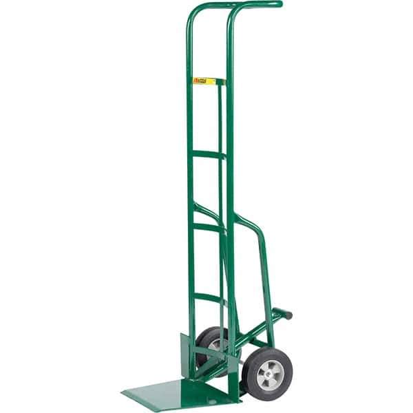 Little Giant - 800 Lb Capacity 60" OAH Hand Truck - Continuous Handle, Steel, Rubber Wheels - Eagle Tool & Supply