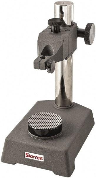 Starrett - Cast Iron, Round Base, Indicator Transfer Stand - Includes Holder - Eagle Tool & Supply