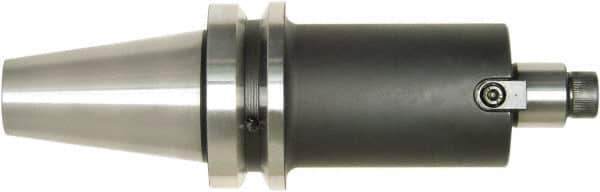 Bilz - HSK63A Taper Shank 3/4" Pilot Diam Shell Mill Holder - 2" Flange to Nose End Projection, 1-3/4" Nose Diam, 3/8-24 Lock Screw, Through-Spindle Coolant - Exact Industrial Supply