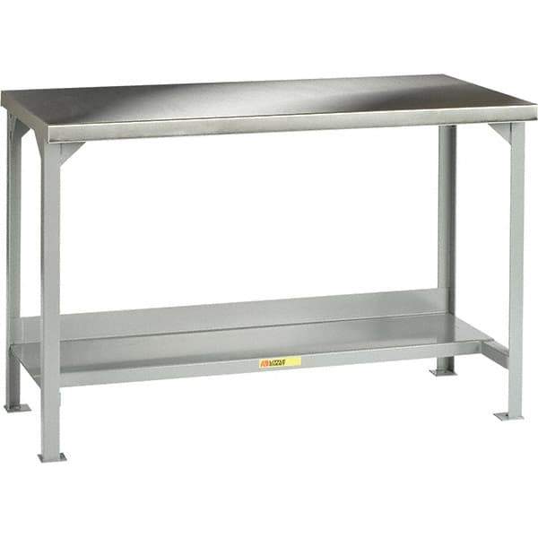 Little Giant - 72 Wide x 30" Deep x 36" High, Steel Workbench - Fixed Legs - Eagle Tool & Supply