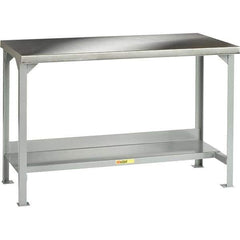 Little Giant - 72 Wide x 30" Deep x 36" High, Steel Workbench - Fixed Legs - Eagle Tool & Supply