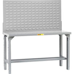 Little Giant - 72 Wide x 36" Deep x 65" High, Steel Workbench - Adjustable Height Legs - Eagle Tool & Supply