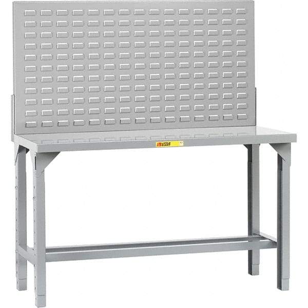 Little Giant - 60 Wide x 36" Deep x 65" High, Steel Workbench - Adjustable Height Legs - Eagle Tool & Supply