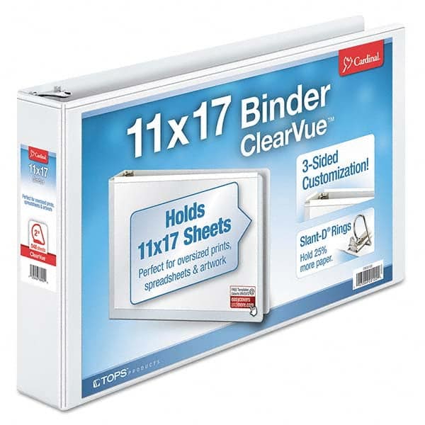Cardinal - Ring Binders Binder Type: View Capacity: 2" - Eagle Tool & Supply