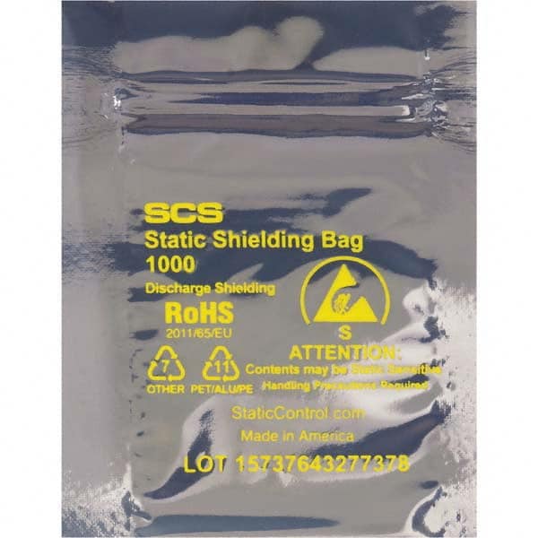 Value Collection - Pack of (500) 4 x 16" 3 mil Anti-Static Poly Bags - Eagle Tool & Supply