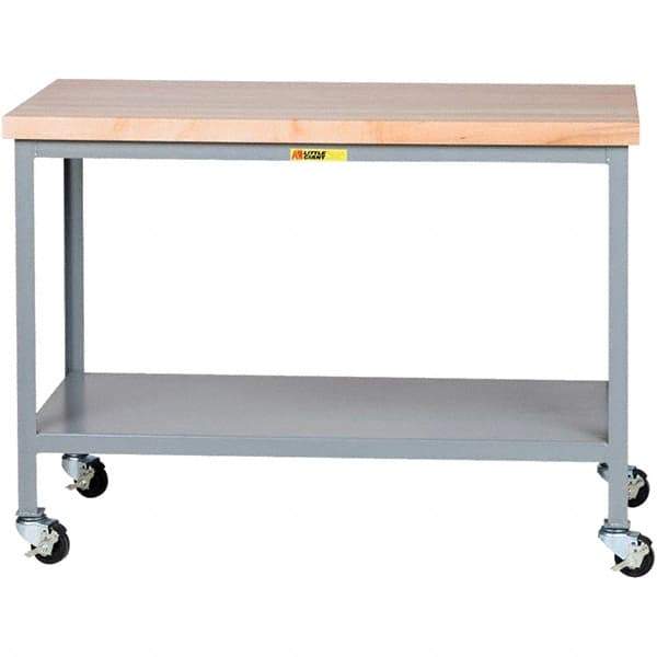 Little Giant - Mobile Work Benches Type: Butcher Block Top Length: 36 (Inch) - Eagle Tool & Supply