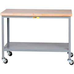 Little Giant - Mobile Work Benches Type: Butcher Block Top Length: 36 (Inch) - Eagle Tool & Supply