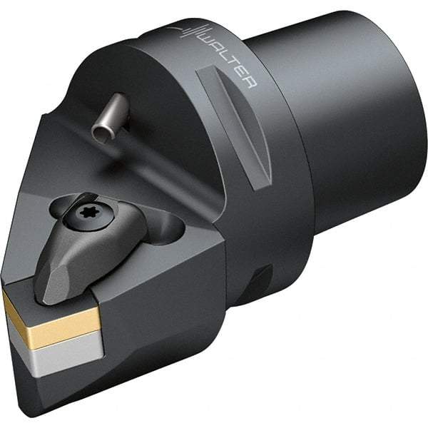 Walter - 75° Lead Angle, Indexable Turning Toolholder - 74mm OAL, Series DSRN-CAPTO-AUSSEN - Eagle Tool & Supply