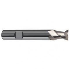 3mm Dia. - 50mm OAL - 45° Helix Bright Carbide End Mill - 2 FL - Eagle Tool & Supply