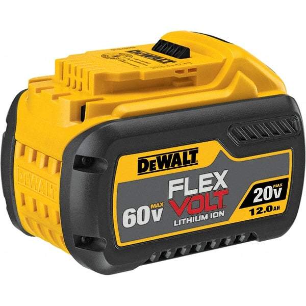 DeWALT - 60 Volt Lithium-Ion Power Tool Battery - 12 Ahr Capacity, 100 min Charge Time, Series 20/60 FLEXVOLT - Eagle Tool & Supply