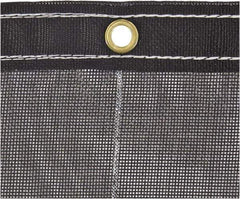 Buyers Products - 14' Long x 6' Wide Vinyl & Polyester Tarp & Dust Cover - Black, Grommet, 9 to 10 mil Thickness - Eagle Tool & Supply