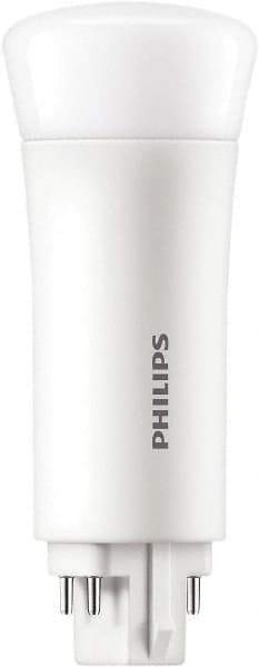 Philips - 5 Watt LED Commercial/Industrial 4 Pin Lamp - 4,000°K Color Temp, 580 Lumens, Plug-in-Horizontal, 50,000 hr Avg Life - Eagle Tool & Supply