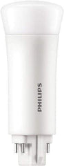 Philips - 5 Watt LED Commercial/Industrial 4 Pin Lamp - 4,000°K Color Temp, 580 Lumens, Plug-in-Horizontal, 50,000 hr Avg Life - Eagle Tool & Supply