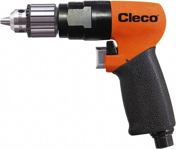 Cleco - 3/8" Keyed Chuck - Pistol Grip Handle, 2,800 RPM, 0.2 LPS, 25 CFM, 1 hp, 90 psi - Eagle Tool & Supply