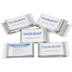 PRO-SAFE - Mylar Rescue & Emergency Blanket - 82-11/16" Long x 51-13/64" Wide - Eagle Tool & Supply