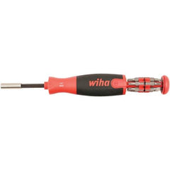 Wiha - 13 Piece, 1/4" Drive Screwdriver Bit Set - #1 & #2 Phillips, T20, T25 & T30 Torx, #1 & #2 Square Recess, #1 & #2 Slotted, Hex - Eagle Tool & Supply