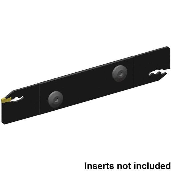 Kennametal - 26mm Blade Height, 2.4mm Blade Width, 150.25mm OAL, Neutral Cut, Double End Indexable Cut-Off Blade - 33mm Max Depth of Cut, EVBS Blade, Beyond Evolution Series - Eagle Tool & Supply
