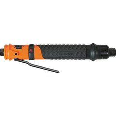 Cleco - 1/4" Bit Holder, 260 RPM, Inline Handle Air Screwdriver - 0.3 to 3.8 Ft/Lb Torque, 1/8" Inlet, 11 CFM - Eagle Tool & Supply