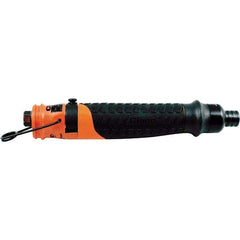 Cleco - 1/4" Bit Holder, 2,300 RPM, Inline Handle Air Screwdriver - 0.3 to 1.6 Ft/Lb Torque, 1/8" Inlet, 11 CFM - Eagle Tool & Supply