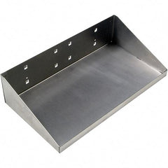 Triton - Stainless Steel Pegboard Shelf - For Use with Stainless Steel Square Hole LocBoards Pegboards - Eagle Tool & Supply