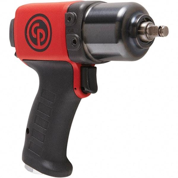 Chicago Pneumatic - 3/8" Drive, 11,500 RPM, 350 Ft/Lb Torque Impact Wrench - Pistol Grip Handle, 24.2 CFM, 90 psi, 1/4" NPT Inlet - Eagle Tool & Supply