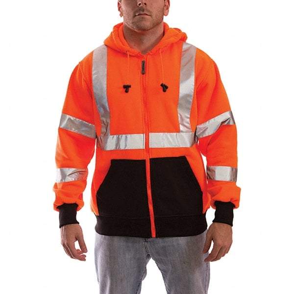 Tingley - Size 5XL Jacket - High Visbility Orange, Polyester, Zipper Closure, 64 to 66" Chest - Eagle Tool & Supply