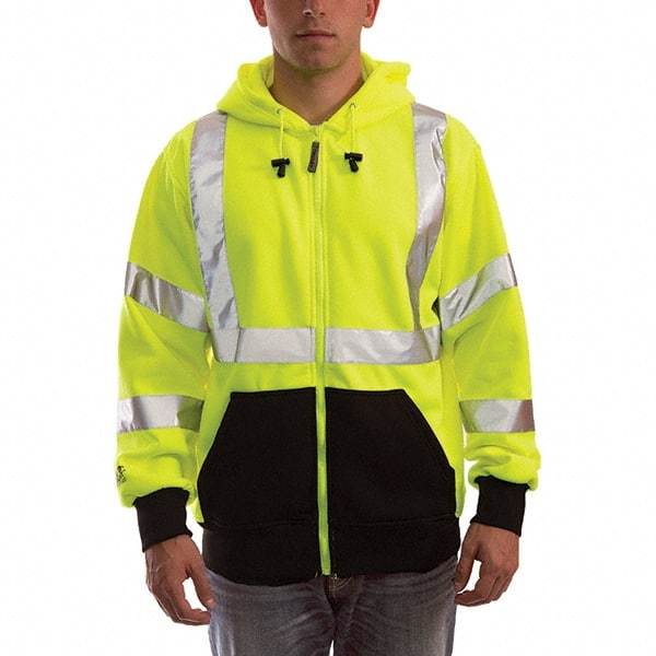 Tingley - Size L Jacket - High Visbility Lime, Polyester, Zipper Closure, 44 to 46" Chest - Eagle Tool & Supply