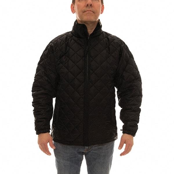 Tingley - Size S Jacket - Black, Polyester, Zipper Closure, 36 to 38" Chest - Eagle Tool & Supply