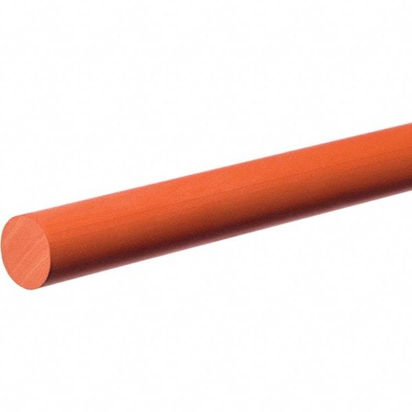 Value Collection - 5' Long, Standard Round Silicone Cord - 1/2" Diam, Red - Eagle Tool & Supply