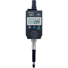 Mitutoyo - 0 to 5mm Range, 0.001 & 0.01mm Graduation, Electronic Drop Inidicator - Lug Back, 0.003mm Accuracy, LCD Display, Metric - Eagle Tool & Supply