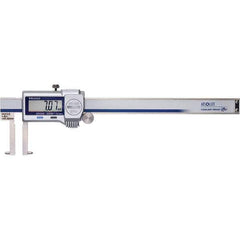 Mitutoyo - 0 to 6" Range 0.01mm Resolution, Electronic Caliper - Steel with 40mm Steel Jaws, 0.0015" Accuracy, SPC Output - Eagle Tool & Supply