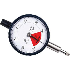 Mitutoyo - 0.06" Range, 30-0-30 Dial Reading, 0.001" Graduation Dial Drop Indicator - 2.24" Dial, 0.079" Range per Revolution, 0.001" Accuracy - Eagle Tool & Supply