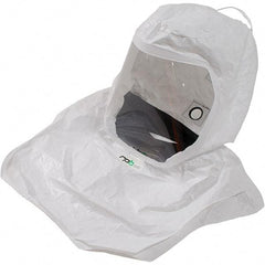 RPB - One Size Fits All, PAPR/SAR Compatible Hood with Window - Tychem QC, Compatible with RPB T-LINK - Eagle Tool & Supply