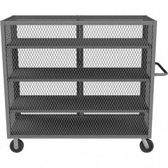 Durham - 2,000 Lb Capacity 4-Shelf Security Mesh Truck - Eagle Tool & Supply