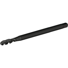 Kennametal - 5/16-18 UNC 3 Flute Bottoming Spiral Flute Tap - High Speed Steel, Oxide Finish, 6" OAL, Right Hand Flute, Right Hand Thread, H3, Series T832 - Exact Industrial Supply